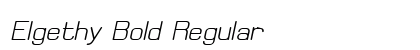 Elgethy Bold Regular