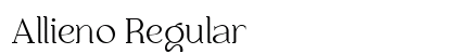 Allieno Regular preview