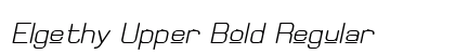 Elgethy Upper Bold Regular