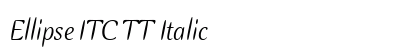 Ellipse ITC TT Italic preview