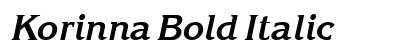 Korinna Bold Italic Preview