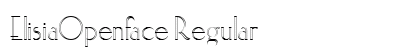 ElisiaOpenface Regular Preview