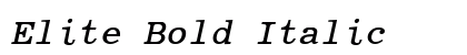 Elite Bold Italic preview