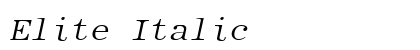 Elite Italic preview