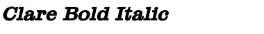 Clare Bold Italic Font