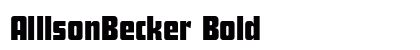 AllisonBecker Bold preview