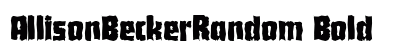 AllisonBeckerRandom Bold preview