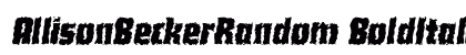 AllisonBeckerRandom BoldItalic