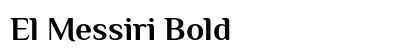 El Messiri Bold preview