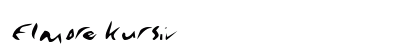 Elmore kursiv preview