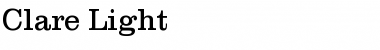 Download Clare-Light Font Download Clare-Light Font
