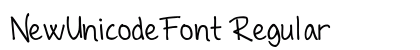 NewUnicodeFont Regular Preview