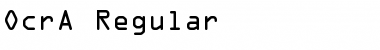 Download OCRA Font Download OCRA Font