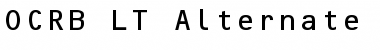 Download OCRB LT A Font Download OCRB LT A Font