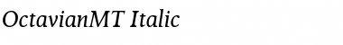 OctavianMT Italic Font