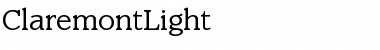 ClaremontLight Font