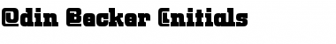 Odin Becker Initials Regular Font