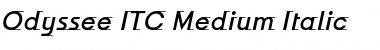 Odyssee ITC Medium Italic Font