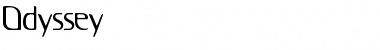 Odyssey Regular Font Odyssey Regular Font