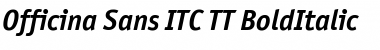 Officina Sans ITC TT BoldItalic Font