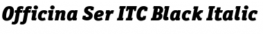 OfficinaSerITCBlack Italic Font