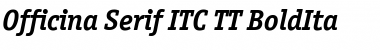 Officina Serif ITC TT BoldIta Font