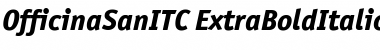 OfficinaSanITC ExtraBold Italic Font