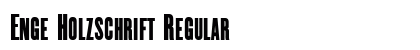 Enge Holzschrift Regular