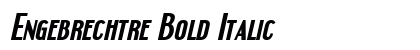 Engebrechtre Bold Italic Preview