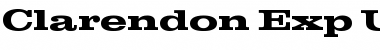 Clarendon Bold Expanded Font
