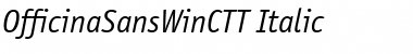 OfficinaSansWinCTT Italic Font