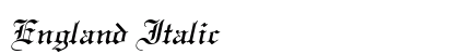 England Italic Preview
