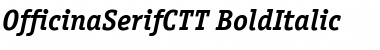 OfficinaSerifCTT BoldItalic Font