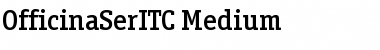 OfficinaSerITC Medium Font