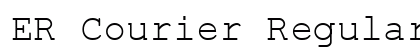 ER Courier Regular preview