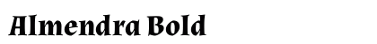 Almendra Bold preview