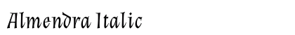 Almendra Italic preview