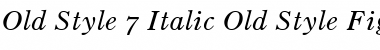 OldStyle 7 SC Font