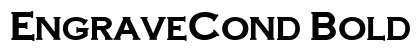EngraveCond Bold preview