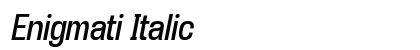 Enigmati Italic Preview