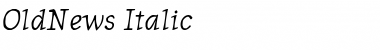 OldNews Italic Font