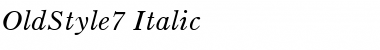 Download OldStyle7 Font