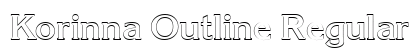 Korinna Outline Regular preview