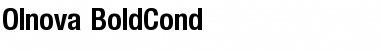 Olnova-BoldCond Regular Font