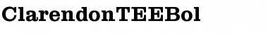 ClarendonTEEBol Regular Font