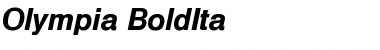 Download Olympia-BoldIta Font