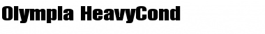 Olympia-HeavyCond Regular Font