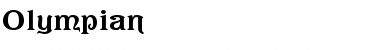 Olympian Regular Font Olympian Regular Font