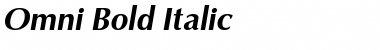 Omni Bold Italic Font