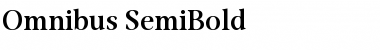 Omnibus SemiBold Regular Font